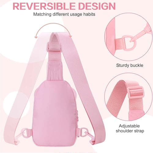 Initial Sling Bag for Girls - 2-7 Year Old Girl Birthday Gifts, Clear Letter Small Crossbody Bag Purses Toddler Kid Gifts Stuff Pink Z thumbnail 6