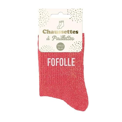 STC Chaussettes Paillettes Colorées Mot Fantaisie - Fofolle thumbnail 3