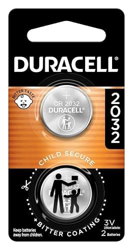Duracell 2032 Lithium Battery, 2 Count (Pack of 1), Compatible with AirTag, Child Safety Features, Key Fob, CR2032 3V Cell - Image 1