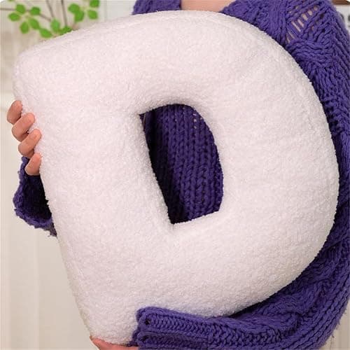 Shapeazy Letter Plush Pillow, Letter Hugging Throw Pillows, Decorative Initial Letter Shaped Throw Pillows for Bed Couch, Letter Pillows English Alphabet A to Z for Sofa Bedroom Living Room Decor (G) thumbnail 4