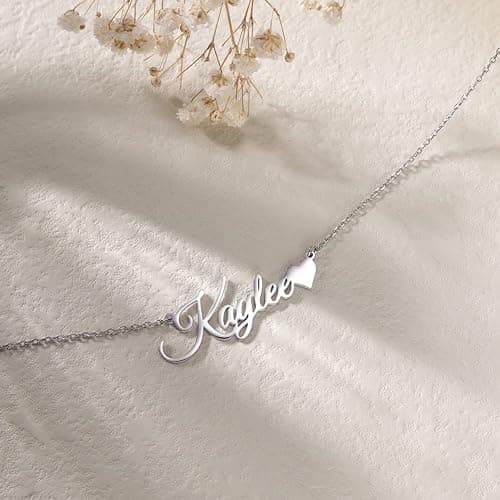 Custom Name Necklace Personalized Sterling Silver Necklaces for Women Customized Name Necklaces Pendant Jewelry Gifts for Women thumbnail 2