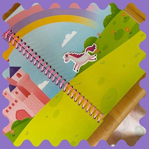 Stick4Ever Jelly Sticker Book - for Kids - Waterproof, Easy to Clean Reusable Sticker Book for Toddlers- Reusable Road Trip Activities for Kids - Stocking Stuffers for Toddlers (Wonderland) thumbnail 5