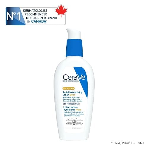 CeraVe AM Face Moisturizer SPF 30 with Niacinamide, 89mL | Facial Moisturizer with Hyaluronic Acid, Broad Spectrum UVA/UVB, No White Cast, Dermatologist Recommended, Travel Size thumbnail 7