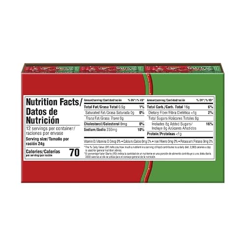 Lucas Salsagheti Watermelon Flavored Hot Candy Strips and Tamarind Sauce, 0.84 oz - 12 Pieces Pack for Treats, Snack, Parties, Piñatas,0.84 Ounce (Pack of 12) thumbnail 2