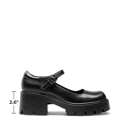 DREAM PAIRS Women's Mary Janes Shoes Platform Dress Low Heel Chunky Pumps Round Toe Ankle Strap Pumps Shoes Oxfords Esther thumbnail 4