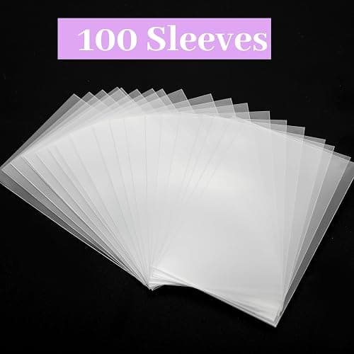 100 Pcs photocard Sleeves, 57x88mm Ultra Clear and Thick Sleeves Idol Photo Cards Protector Trading Cards Shield Cover thumbnail 6