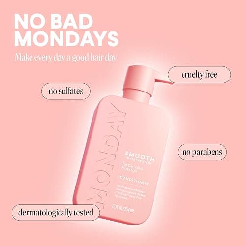 MONDAY Haircare 4 x 350 ml SMOOTH Conditioner with Wheat Protein, Coconut Oil & Avocado Oil for Frizz-Prone Hair thumbnail 9