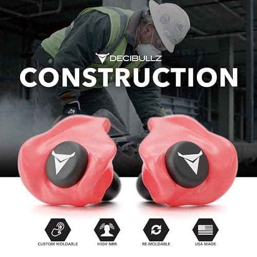 Decibullz - Custom Molded Earplugs, 31dB Highest NRR, Comfortable Hearing Protection for Shooting, Travel, Work and Concerts thumbnail 7