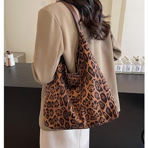 DOTITOY Cheetah Leopard Print Tote Bag Large Capacity Bag Leopard Bag Women Shopper Women's Bag thumbnail 2