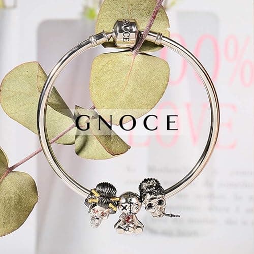 GNOCE Voodoo Doll Pendant Charm 925 Sterling Silver Dangle Bead Charms For Women Bracelet/Necklace Halloween Gifts For Wife (color-8) thumbnail 4