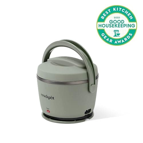Crock-Pot Portable Electric Lunch Box 20-Ounce Food Warmer Moonshine Green | Ideal for Travel On-the-Go | Keeps Food Spill-Free Warm & Tasty | Dishwasher-Safe thumbnail 7