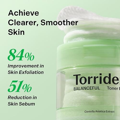 Torriden BALANCEFUL - Cuscinetti per toner (60 pezzi) | Scrub giornaliero con PHA & LHA per pelli grasse, miste e sensibili, con Cica 5D e pantenolo thumbnail 5