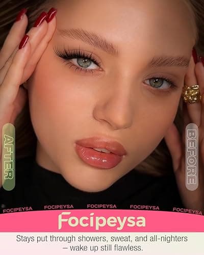 Fox Eye Eyelash Clusters Natural Volume Lashes Clusters Cat Eye Lash Extensions Wispy Cluster Eyelash Extensions Lightweight Waterproof Eyelashes Extension for Effortless Volume Salon Effect Lash thumbnail 5