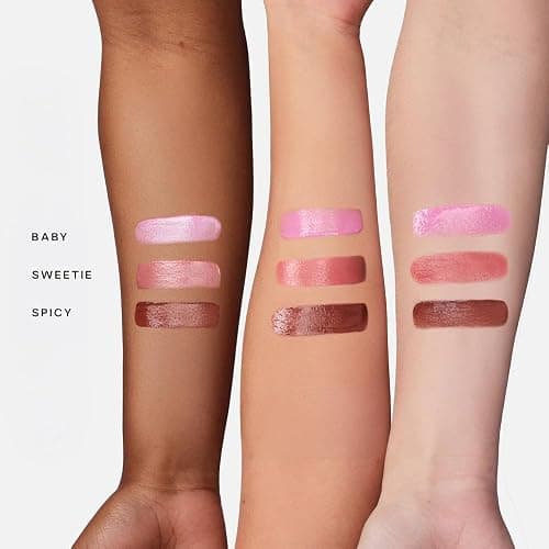 Saie Dew Liquid Blush for Cheeks Trio - Hydrating Cream Blush Stick Set with a Blendable + Buildable Formula - Skincare Infused Dewy Face Blushes for a Natural Flush - Baby, Sweetie, & Spicy (3 Count) thumbnail 2