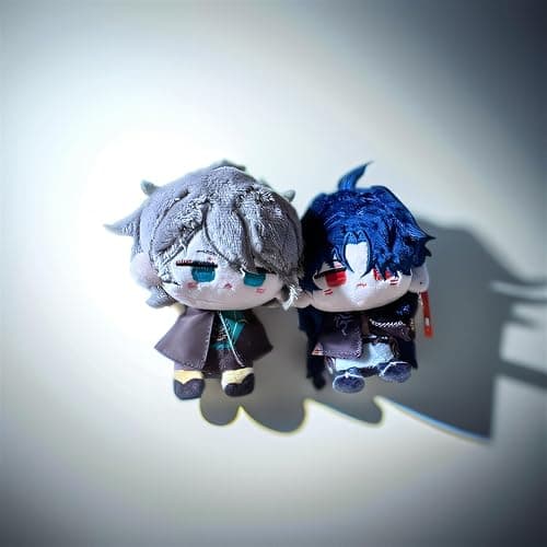 TOPLITHE Genshin Impact Kuscheltier, Anime Plüschtier Niedliche Weiche Stoffpuppe Schlüsselanhänger, Carcoon Figur Als Geschenk for Fans (Size : Arlecchino) thumbnail 5