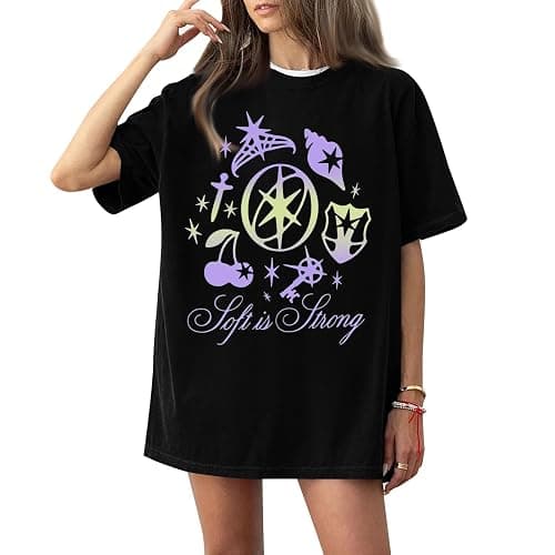 Women Katseye Shirt Girls Crewneck Short Sleeve Tops Katseye Merch for Fans thumbnail 2