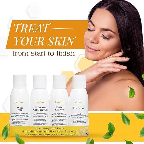 GiGi Post Waxing Essentials Kit, Pre & Post Wax Care Set Waxing Treatments, Skin Prep & Aftercare for Smooth Hair Removal, 2 oz Each thumbnail 2