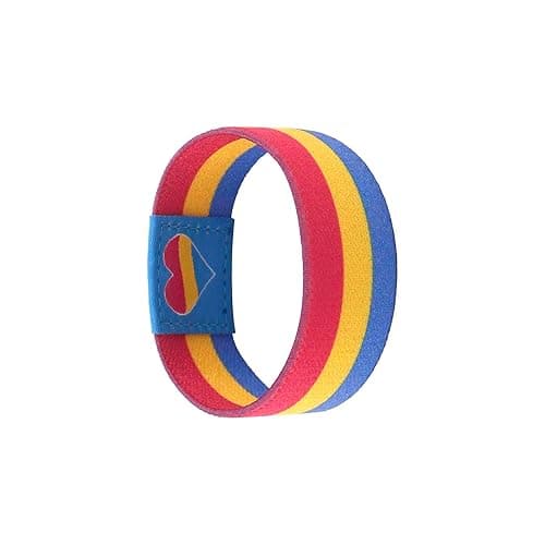 Rainbow LGBT Pride Bracelet for Women Men, Stretch Elastic Band, LGBTQ Wristbands for Pride Month Decorations, Trans Lesbian Accessories Outfits Merch Gifts - Pansexual Pride thumbnail 3