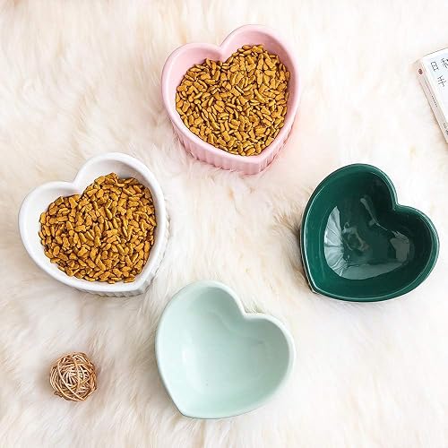 Pink Ceramic Raised Cat Bowls, Tilted Elevated Food or Water Bowls, Stress Free, Backflow Prevention, Dishwasher and Microwave Safe, Lead & Cadmium Free thumbnail 8