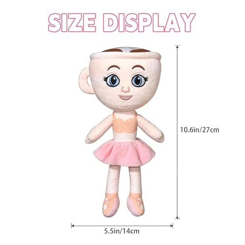 Italian Brainrot Plush Toy 10 Inches Ballerina Cappuccina Plush Soft Stuffed Meme Dolls for Collectors, Aesthetic Décor & Funny Gift Ideas thumbnail 3