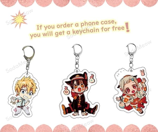 SodaMeow Toilet Bound Hanako Kun Phone Case Compatible with iPhone 16/15/14/13/12/11/X/8/7 Multi-Model Hanako Kun Phone Cover Nene Anime (for iPhone Xs Max,03) thumbnail 2