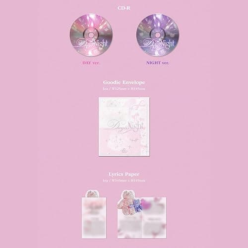 FIFTY FIFTY Day & Night Standard - Day Ver. Postcard + Photobook R + Goodie + Lyrics Paper + Bookmark + Star-Shaped Paper Ring + Sticker + Folded Poster + 3 Extra Photocards thumbnail 4