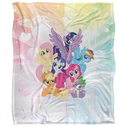 My Little Pony Tv Pony Group Officially Licensed Silky Touch Super Soft Throw Blanket 50" x 60" thumbnail 3