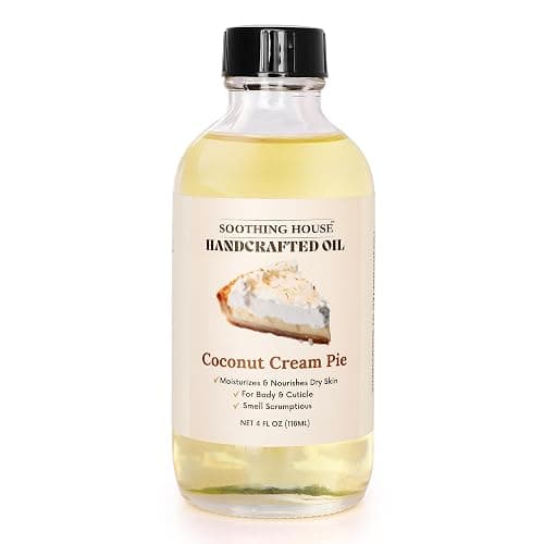 Soothing House Coconut Creme Pie Body Oil - Premium Gourmand Body Moistruzier For Soft, Glowing Skin with Almond & Jojoba Oil (4 fl oz) thumbnail 2