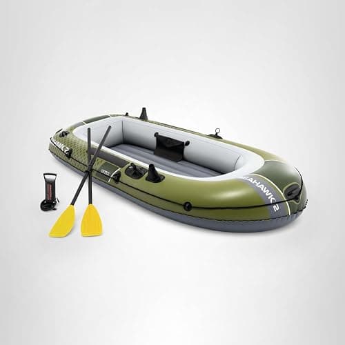 INTEX Seahawk Inflatable Boat Series: Includes Boat Oars and High-Output Pump - Fishing Rod Holders - Gear Pouch thumbnail 11
