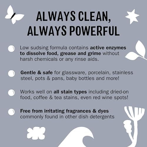 Molly's Suds Dishwasher Pods | Clean Dishwasher Detergent, Cuts Grease & Rinses Clean (Residue-Free) for Sparkling Dishes | 60 Auto-Release Tabs (Unscented) thumbnail 2