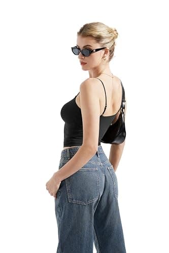 SUUKSESS Women Sexy Square Neck Tank Top Summer Y2K Going Out Vest Basic Cami Shirt thumbnail 5