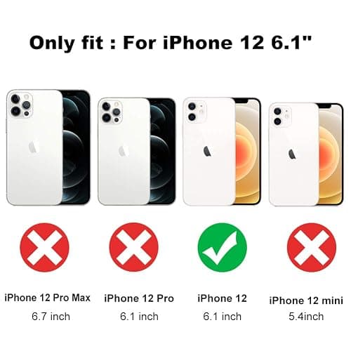 SAKUULO Magnetic for iPhone 12/12 Pro Case [Compatible with MagSafe] Light Grey Leopard Print Pattern Wireless Charge Slim Shockproof Case for iPhone 12/12 Pro Phone Case, Grey Leopard (6.1") thumbnail 6
