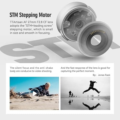 TTARTISAN AF 27mm F2.8 Fuji X Autofocus Lens, APS-C Ultra-Compact Pancake Lens Full Metal Body with Clicked Aperture Ring for Fujifilm X Mount Cameras (Black) thumbnail 8