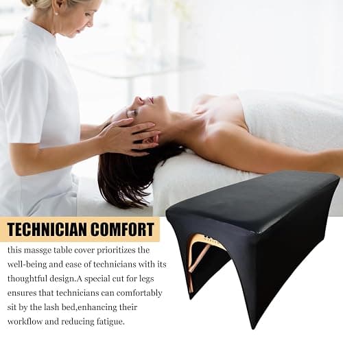 28 Inches PU Leather Wide Lash Bed Cover 1 Pack|PU Leather Massage Table Cover|Wipeable, Reusable & Waterproof Massage Table Cover Protector ，Perfect for Salons Spa Home Use thumbnail 7