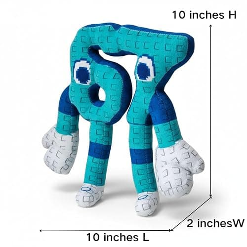 Brainrot 67 Plush, Italian Brainrot Six Seven,10 inch Blue Style thumbnail 3