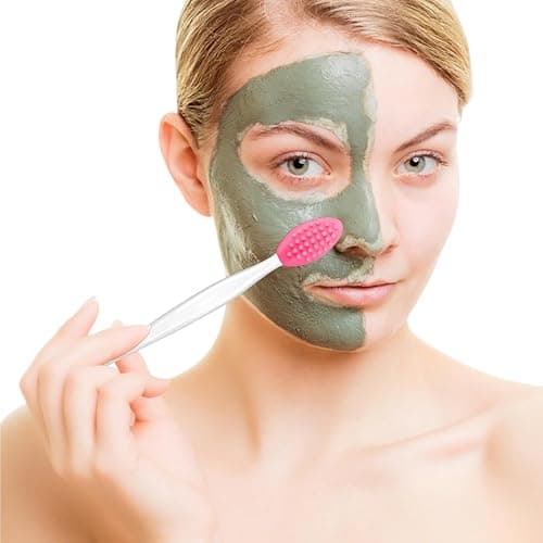 Lip Scrub Brush, Dual-ended Lip Scrubber Exfoliator and Silicone Lip Brush Exfoliator Tool Lightening for Dark Lips Nose Scrubber Lip Mask Applicator 3PCS thumbnail 6