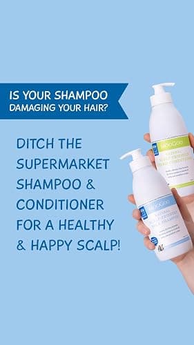 MooGoo Natural Milk Shampoo & Cream Conditioner Pack - For Itchy, Dry, Eczema, Psoriasis & Dandruff Prone Scalps – SLS, Silicone, Sulfate & Paraben Free - Natural & Gentle Formula – 2x 500ml thumbnail 2