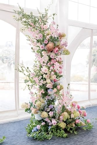 Fqueelvys Light Pink Delphinium Artificial Flowers 5 PCS, 38.5" Tall Flowers for Floor Vase Pink Silk Flowers Realistic Artificial Snapdragon for Wedding Home Party Centerpiece for Table thumbnail 6