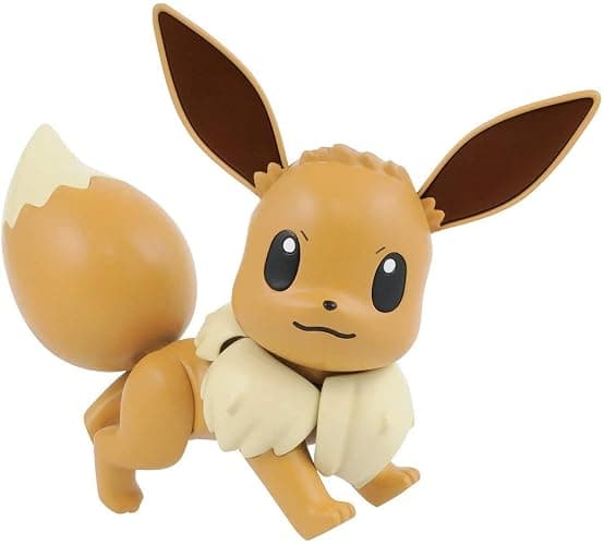 BANDAI Hobby Pokémon Eevee Model Kit - Easy Assembly Snap-Together Plastic Model - Eevee Evolution Plush - No Glue Required, Highly Detailed Collectible Figure Toy for Kids & Fans - Image 1