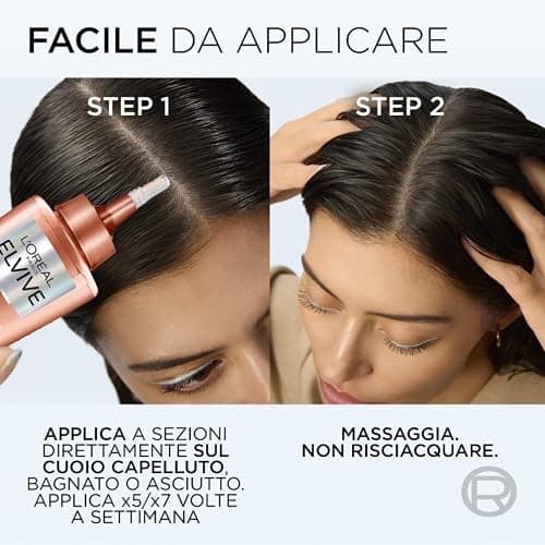 L'Oréal Paris Elvive Siero Cute Anti-Caduta, Per Capelli Tendenti alla Rottura, Rinforza i Capelli Esistenti e Ne Stimola la Crescita, Con Complesso Fortificante Aminexil-R, Growth Booster, 102 ml thumbnail 8