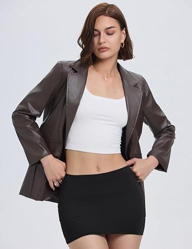 LOMON Y2k Mini Skirts for Women with Shorts Underneath Bodycon Skorts Sexy Club Date Night Outfits Trendy 2025 Streetwear thumbnail 6