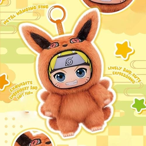 MINISO Naruto Shippuden Cute Beast Party Series Blind Box - Naruto/Kakashi/Uchiha Character Design - Desktop Ornament/Gift - 1 Random Piece thumbnail 6