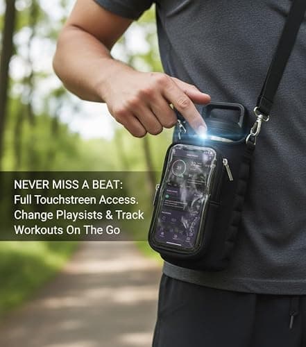 Magnetic Gym Bag for Men & Women - Water Bottle Holder, Crossbody Strap, Touchscreen Pocket & Creative Storage - Perfect for Gym, Running, Travel & Fitness Essentials thumbnail 4