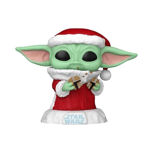 Funko POP! Star Wars: The Mandalorian Holiday - Grogu (Santa) - The Child - Baby Yoda - Collectable Vinyl Figure - Gift Idea - for Kids & Adults thumbnail 2