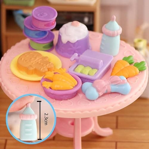 Random Accessories Pack, Mixed Outfit Clothes Hat Glasses Wings Bow Skirt Collar Food Drink Decor Set for LPS Shorthair Cat Collie Dachshund Husky Puppy Dog Deer Figures (17 pcs Random) thumbnail 2