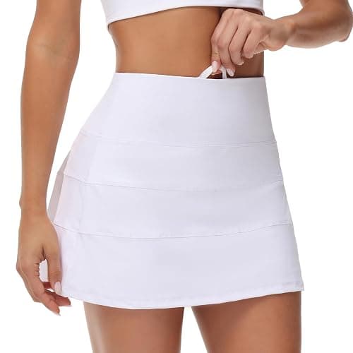 MCEDAR Pleated Tennis Skirt for Women with Pockets Women's High Waisted Athletic Golf Skorts Skirts Running Workout Shorts thumbnail 3