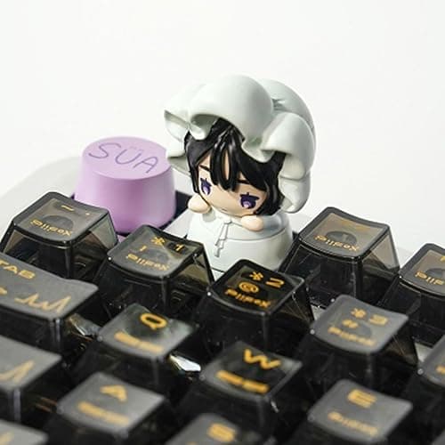 Bahomu Anime Blind Box, Cute Alien Stage Baby Series Mechanical Keycaps Blind Box Figure, Collectable PVC Figure for Birthday Gifts thumbnail 6