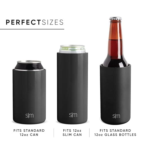 Simple Modern Skinny Can Cooler | Slim Insulated Stainless Steel Drink Sleeve Holder | Insulate Seltzer, Soda, Beer, Energy Drinks | Gift for Women Her | Ranger Collection | Slim 12oz | Checkmate thumbnail 3