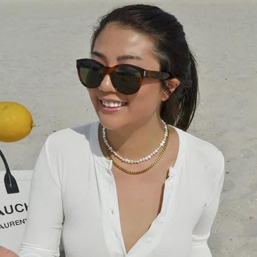 Natural Freshwater Baroque Pearl Necklace 14K Gold Plated Dainty Choker Necklace for Women Girls Snake Chain/Cuban Link/Paperclip/Ball Beaded Chain/Tennis Chain Fashion Jewelry for Gift thumbnail 2