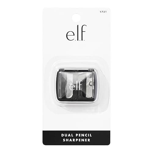 e.l.f., Dual-Pencil Sharpener, Convenient, Essential Tool, Sharpens, Easy To Clean, Travel-Friendly, Compact, Includes Bonus Small Sharpener thumbnail 3